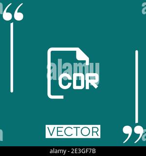 files vector icon Linear icon. Editable stroke line Stock Vector