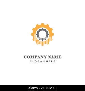 Gear Logo Template vector icon illustration design Stock Vector