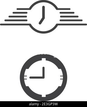 Fast time Logo Template vector symbol nature Stock Vector