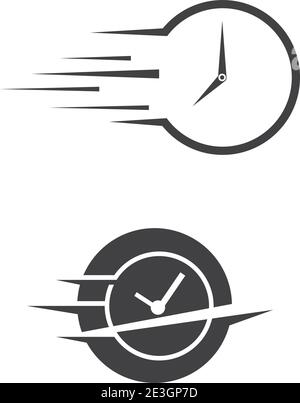 Fast time Logo Template vector symbol nature Stock Vector