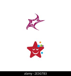 Star Fish Logo Template vector icon illustration design Stock Vector