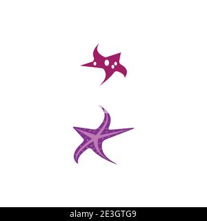 Star Fish Logo Template vector icon illustration design Stock Vector