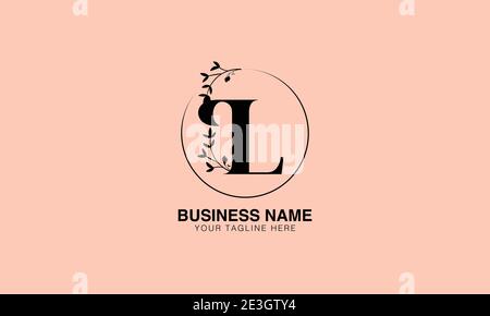 Floral L LL initial logo | initial based modern monogram logo, vector template image. luxury logotype logo, Feminine logo. typography logo Stock Vector