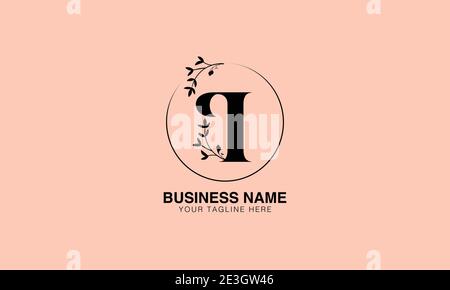 Floral I II initial logo | initial based modern monogram logo, vector template image. luxury logotype logo, Feminine logo. typography logo Stock Vector