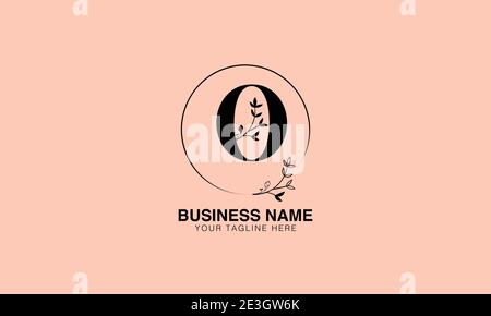 Floral O OO initial logo | initial based modern monogram logo, vector template image. luxury logotype logo, Feminine logo. typography logo Stock Vector