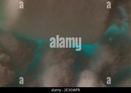 Blurred snow texture details, morning time Stock Photo
