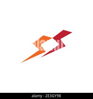 Lightning Logo Template vector icon illustration design Stock Vector