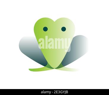 Vector toad in gradient style. Digital art Stock Vector