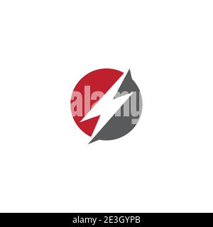 Lightning Logo Template vector icon illustration design Stock Vector