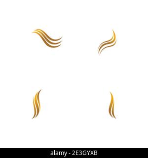 Hair icon Vector Illustration design Logo template Stock Vector