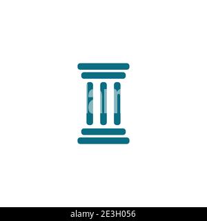 Column icon Logo Template vector illustration design Stock Vector