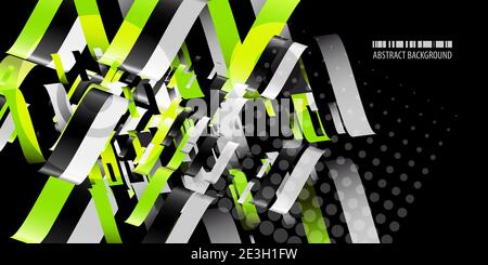 Abstract colorful background creative graphics template with blended multiple geometric shapes Stock Vector