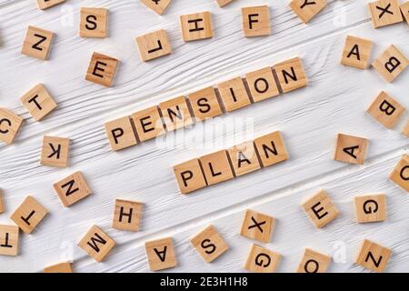 Saving money as a pension plan. Stock Photo
