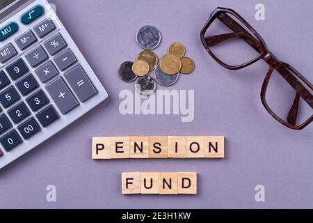 Pension fund concept. Stock Photo