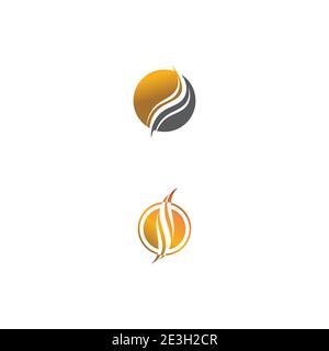 Hair icon Vector Illustration design Logo template Stock Vector