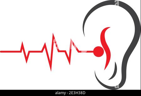 Hearing Logo Template vector icon design Stock Vector