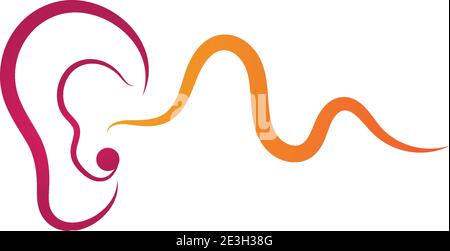 Hearing Logo Template vector icon design Stock Vector