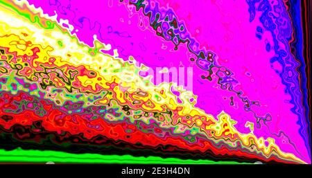 Rainbow multicolor absctract background. Template design. Psychedelic fractal. Stock Photo