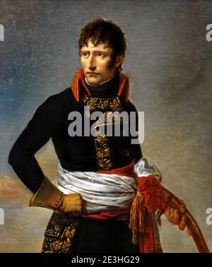 Portrait of Napoleon Bonaparte (1769-1821), as First Consul, three-quarter-length, holding a sabre 1801  Andrea Appiani 1754-1817  France, French,  Italian, Italy,   ( Emperor, French, France, King of Italy as Napoleon I,) Stock Photo