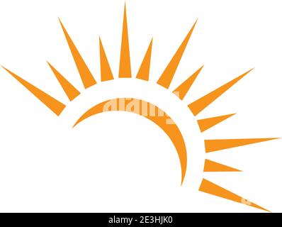 Sun Vector illustration Icon Logo Template design Stock Vector