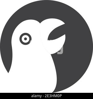 Falcon eagle birdWave Logo Template vector symbol nature Stock Vector