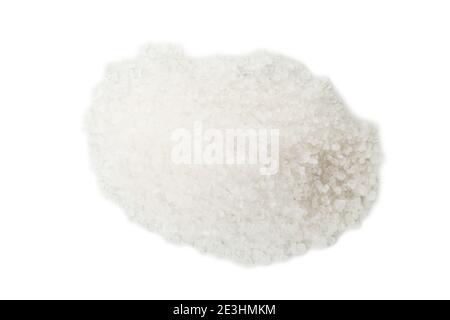 Stack of salt isolated on white background Stock Photo
