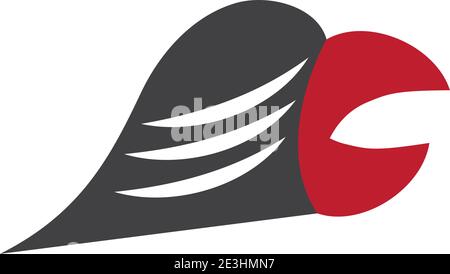 Falcon eagle bird logo Stock Vector