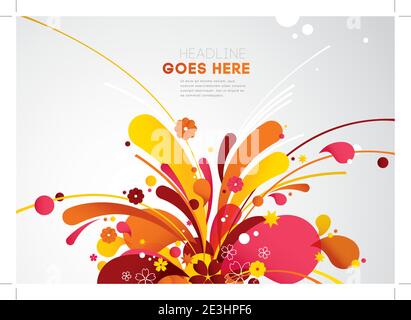 Vector of stylized alphabet and font Stock Vector