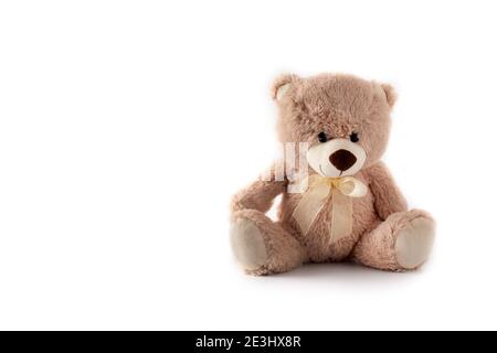 Teddy bear isolated on white background Stock Photo