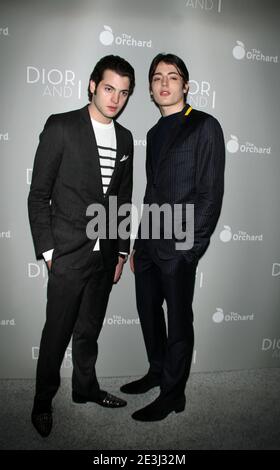 **FILE PHOTO** Harry Brant, son of Stephanie Seymour, reportedly dead after accidental overdose of prescription drugs.  April 07,  2015: Peter Brant, Harry Brant at the New York premiere of The Orchard's DIOR & I  at the Paris Theater in New York. Credit:RW/MediaPunch Stock Photo