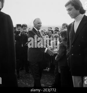 President Georges Pompidou official visit, Lyon, France, 1970 Stock Photo