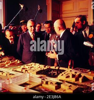 President Georges Pompidou official visit to Lyon, Rhone,, France Stock Photo