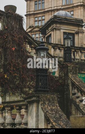 Staircase at Parade Gardens in Bath, Somerset, England, UK. Stock Photo