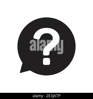 Question Mark in bubble icon vector for graphic design, logo, web site, social media, mobile app, illustration Stock Vector