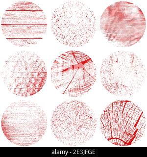 Circle Texture Set 00 Stock Vector