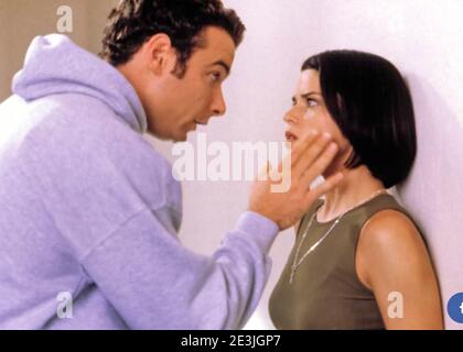 SCREAM 2 1997 Dimension Films production with Neve Campbell and Liev Schreiber Stock Photo