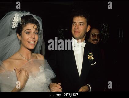 TOM HANKS with Rita Wilson Wedding Credit Ralph Dominguez