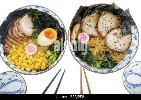typical japan soup known as ramen Stock Photo