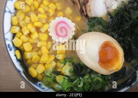 typical japan soup known as ramen Stock Photo