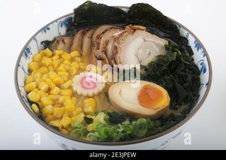 typical japan soup known as ramen Stock Photo