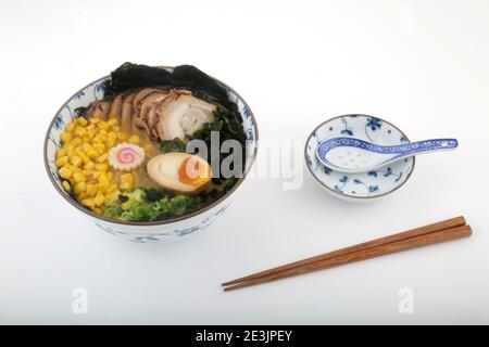typical japan soup known as ramen Stock Photo