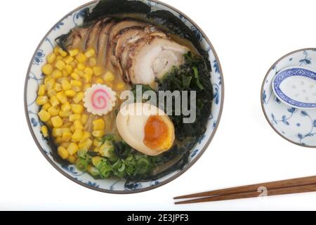 typical japan soup known as ramen Stock Photo