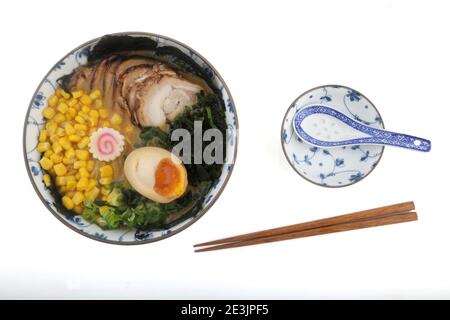 typical japan soup known as ramen Stock Photo