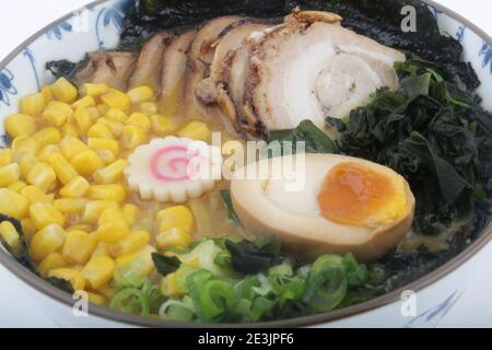 typical japan soup known as ramen Stock Photo
