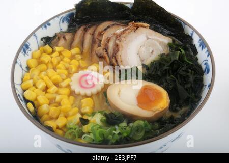 typical japan soup known as ramen Stock Photo