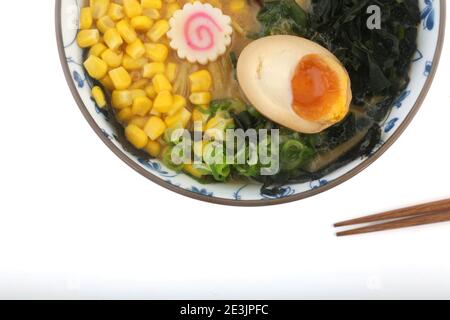 typical japan soup known as ramen Stock Photo