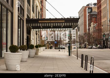 Washington DC, USA - January 17, 2021: Woodward and Lothrop Building Downtown Washington DC Stock Photo