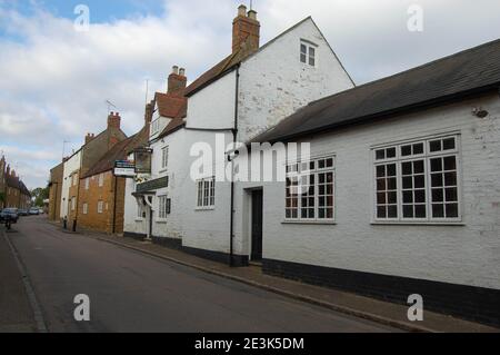 Benjamin Franklin relations lived here Ecton Village Northamptonshire England UK relatives lived pub street famous American   founding fathers USA Stock Photo