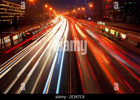 Beijing Financial Street night view high quality photo Stock Photo