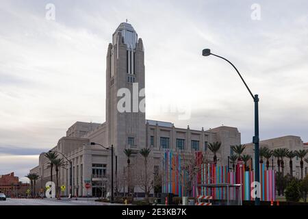 Exterior view of The Smith Center at Las Vegas, Nevada Stock Photo